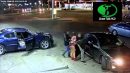 High Definition video of Gang Woman pulling a gun from under her skirt and shooting up Detroit gas station